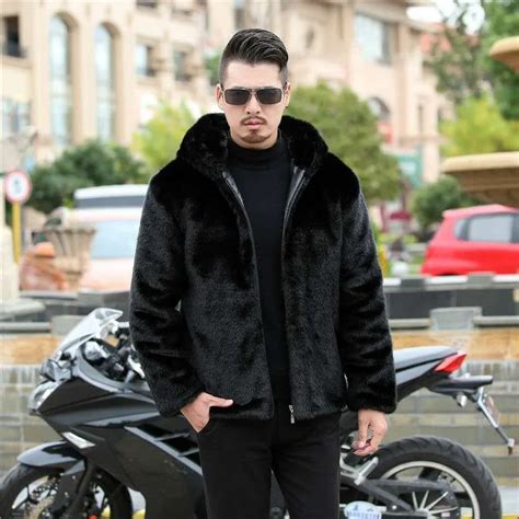 Faux-fur-snow-wolf-mink-fur-jacket-Men-s-lapel-winter-thickened ...