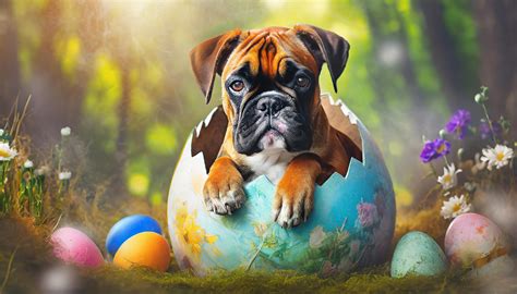Easter Egg, Dog, Boxer Free Stock Photo - Public Domain Pictures