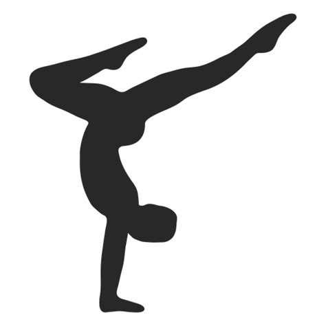 Sports Gymnastic Poses Handstand Silhouette PNG & SVG Design For T ...