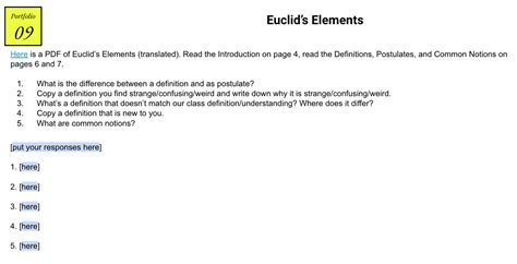 Euclid’s Elements | one good thing