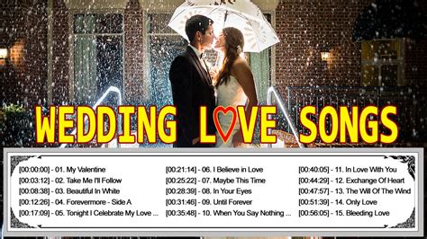 1 Hour Romantic Love Songs For Wedding Collection - Greatest Hits Beautiful Wedding Love Songs ...