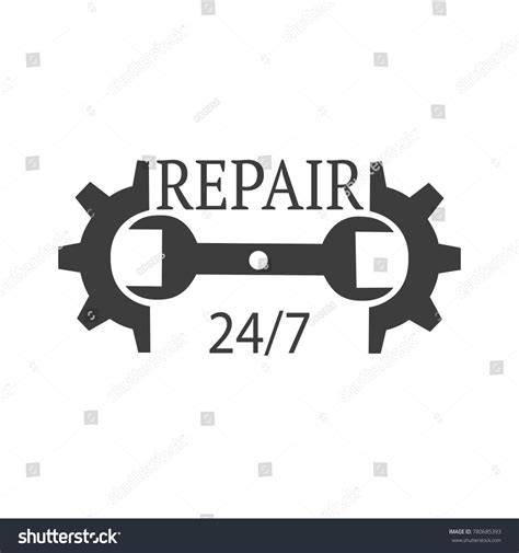 Auto Repair Service Shop Vector Stock Vector (Royalty Free) 780685393 ...