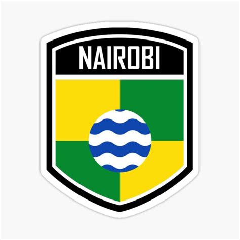 "Nairobi Kenya Flag Emblem" Sticker for Sale by T-warrior | Redbubble