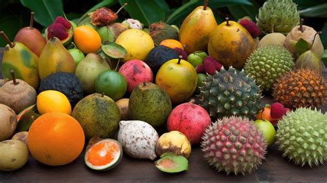 Collection Of Fruits Background, Exotic Fruit Pictures And Names, Exotic, Fruit Background Image ...