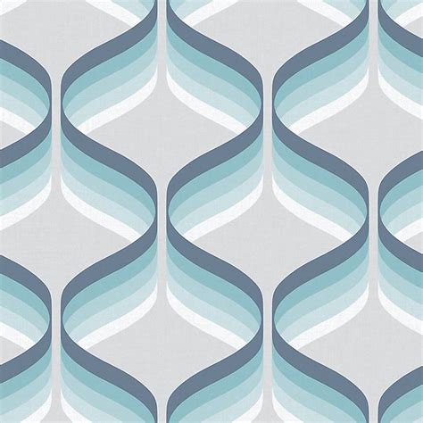 Superfresco Easy Blue Geometric Wallpaper | DIY at B&Q | Blue geometric ...