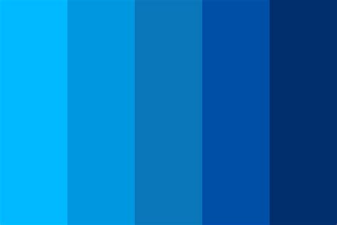 Blue Shades Color Palette 6D7