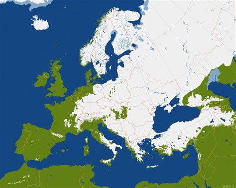 weatherevents: Snow coverage across Europe, this... - Maps on the Web