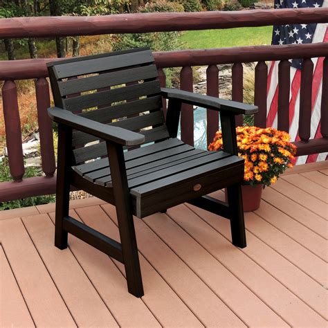 Highwood Weatherly Commercial Grade Synthetic Wood Garden Chair - Outdoor Living - Patio ...