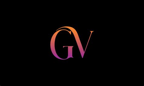 Letter GV Vector Logo Free Template Free Vector 11836995 Vector Art at ...