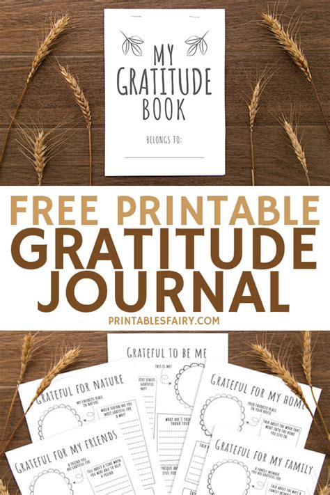 Free Printable Gratitude Journal For Kids - The Printables Fairy