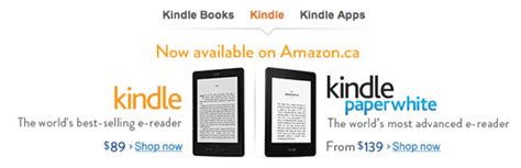 Amazon Kindle Paperwhite Launches in Canada • iPhone in Canada Blog