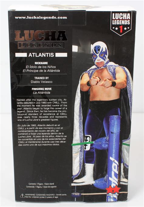 LUCHA LEGENDS Consejo Mundial de Lucha Libre CMLL 6 inch ATLANTIS Figure | SocoTek LLC