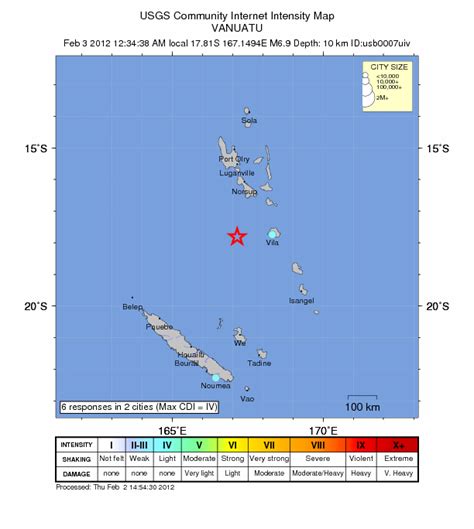 Strong earthquakes hit Vanuatu with strongest reaching M 6.9 - The Watchers