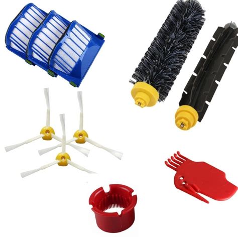 10pcs Replacement Part Filters And Brushes For Irobot Roomba 600 610 ...