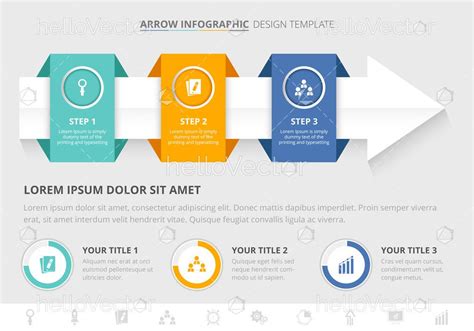 Arrow 3 steps Infographic Template - Download Graphics & Vectors