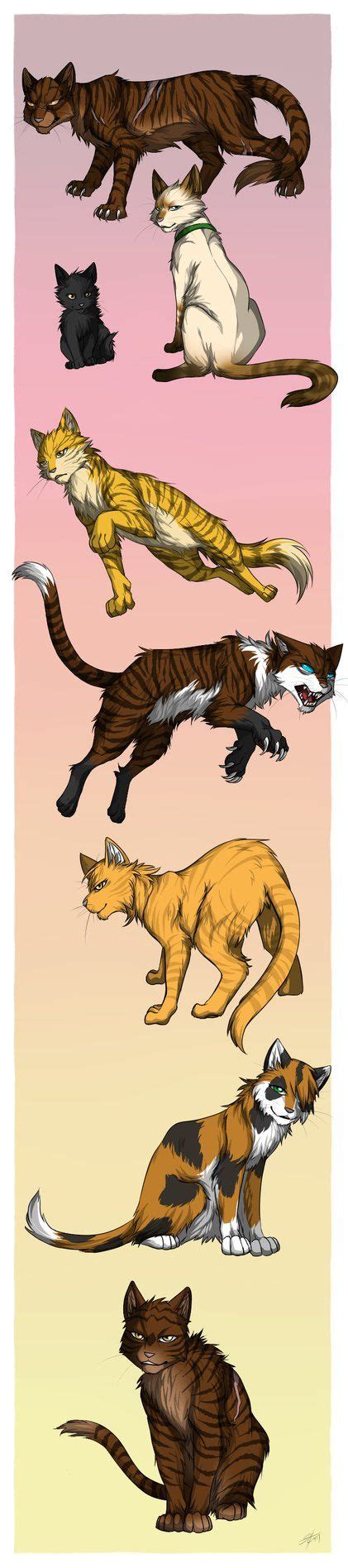 Tigerstar Tadpole and Sasha Mothwing Hawkfrost Goldenflower Tawnypelt Bramblestar Warriors (c ...