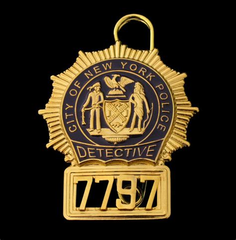 NYPD New York Police Detective Badge Solid Copper Replica Movie Props – Coin Souvenir