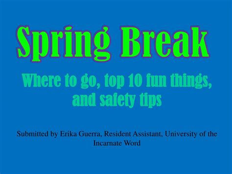 PPT - Spring Break PowerPoint Presentation, free download - ID:1225503