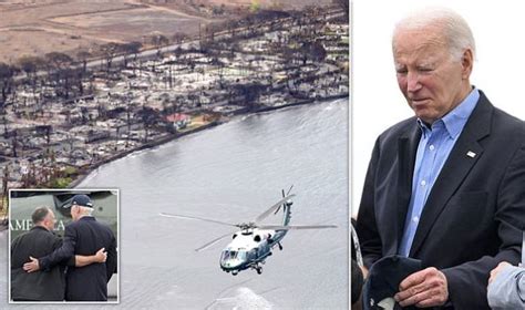 Biden arrives in Maui to survey devastating fire damage - English - www ...