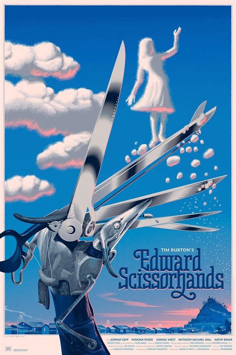 Edward Scissorhands Movie Poster Fantasy Romance Film Door Hanging Good ...