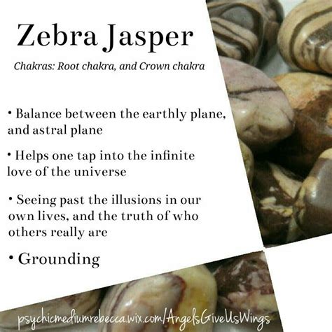 Zebra Jasper crystal meaning Crystal Healing Stones, Crystal Magic ...