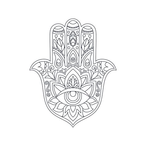 Free Vector | Hand drawn hand of fatima illustration