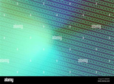 An illustration of green binary code background Stock Photo - Alamy