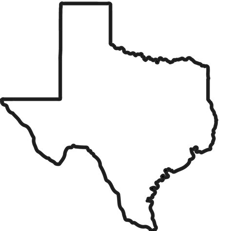 Texas Outline Rubber Stamp | State Rubber Stamps – Stamptopia