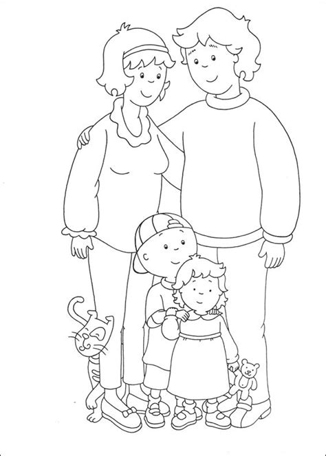 Caillou Printable Coloring Pages Free