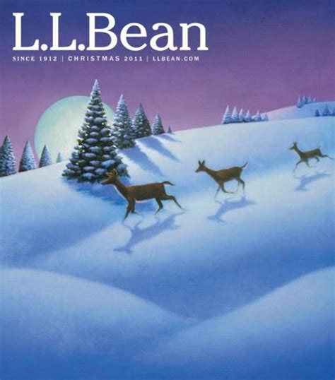 Ll Bean Catalogs | 2011 L.L.Bean Christmas Catalog Cover by Robert Crawford | Magazine art ...