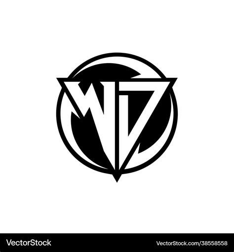 Wd logo monogram design template Royalty Free Vector Image