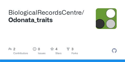 GitHub - BiologicalRecordsCentre/Odonata_traits