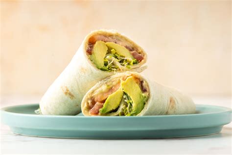 Vegan Hummus Avocado Wrap Recipe