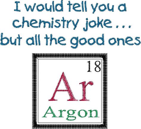 Periodic Table Joke Design ARGON.