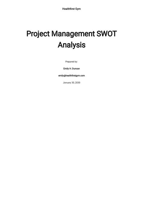 Download 106+ Swot Analysis Templates - Microsoft Word (DOC) | Template.net