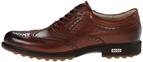 Ecco Leather Biom Tour Hybrid Wing Tip Golf Shoe in Walnut (Brown) for Men - Lyst