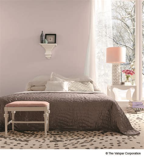 "Winter Calm" light lilac purple interior wall paint from Valspar-contrast wall color master ...