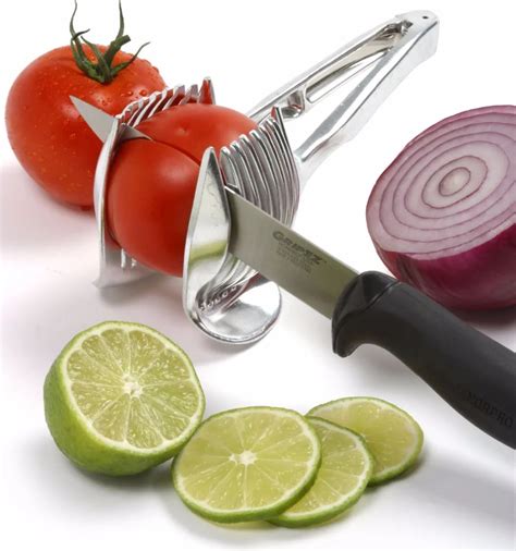 Stainless Steel Tomato Onion Lime Holder Slicer Fruit Food Cutter Stand Potato Lemon Shreader ...