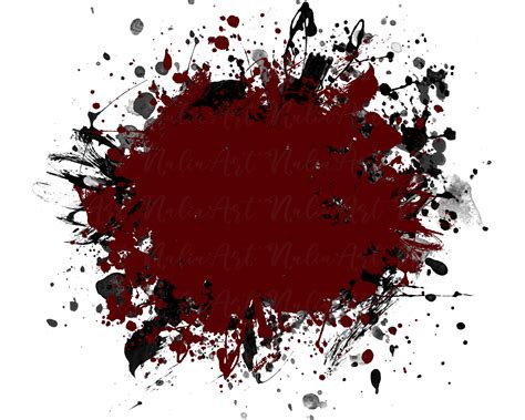 Background Paint Splatter Burgundy Black Splash Frame - Etsy