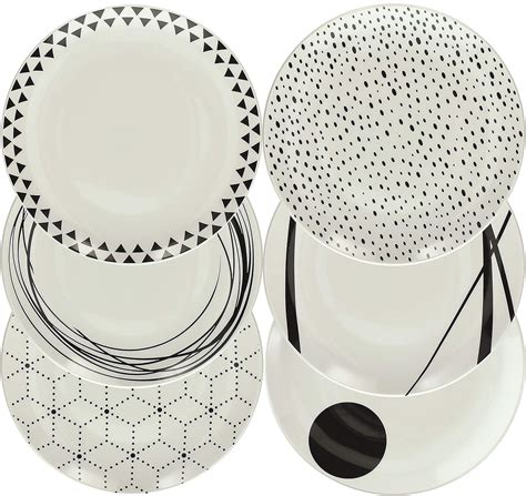 Tognana Metropol Graphic Porcelain Dinnerware Set, 18-Piece : Amazon.ca ...