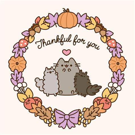 Happy Thanksgiving! | Pusheen cat, Pusheen cute, Pusheen