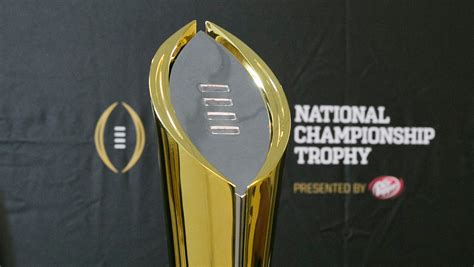 College Football Playoff national championship trophy unveiled