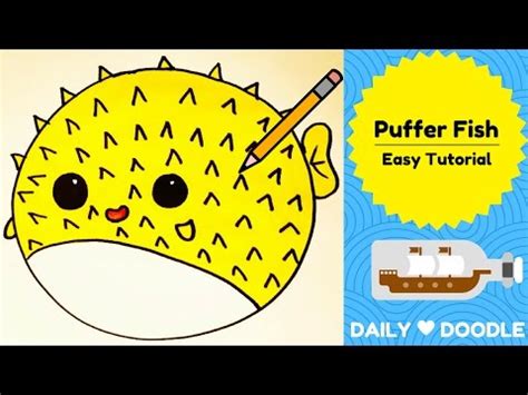 How To Draw A Puffer Fish