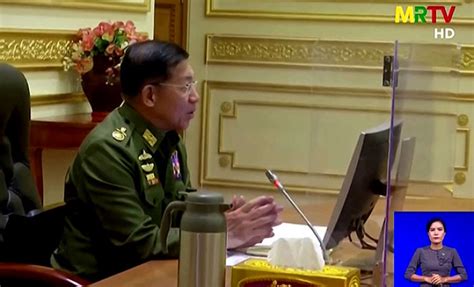 Myanmar junta leader meets with new government for first time