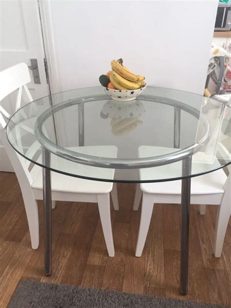 IKEA salmi round glass dining table | in Hammersmith, London | Gumtree