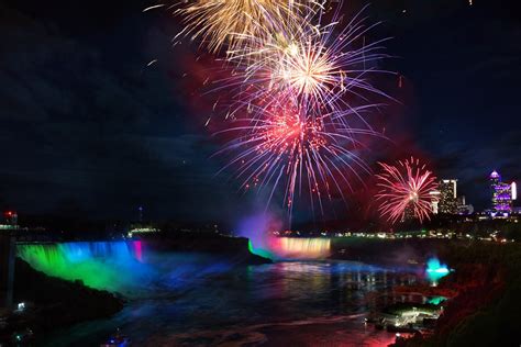 Fireworks Displays Above Niagara Falls Return For The Holidays