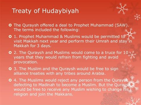 Treaty of Al Hudaybiyah