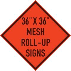 Safety Zone Specialists - Mesh Roll Up Signs - Safety Zone Specialists