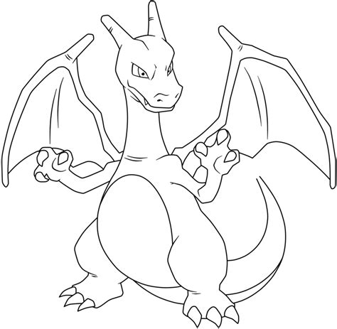 pokemon coloring page charzard