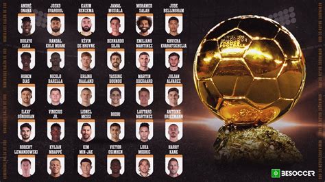 Estos son los 30 nominados al Balón de Oro 2023